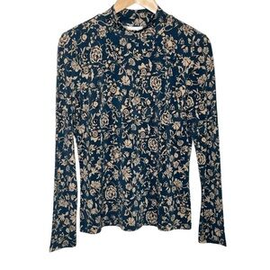 Haute Hippie Floral Print Long Sleeve Top